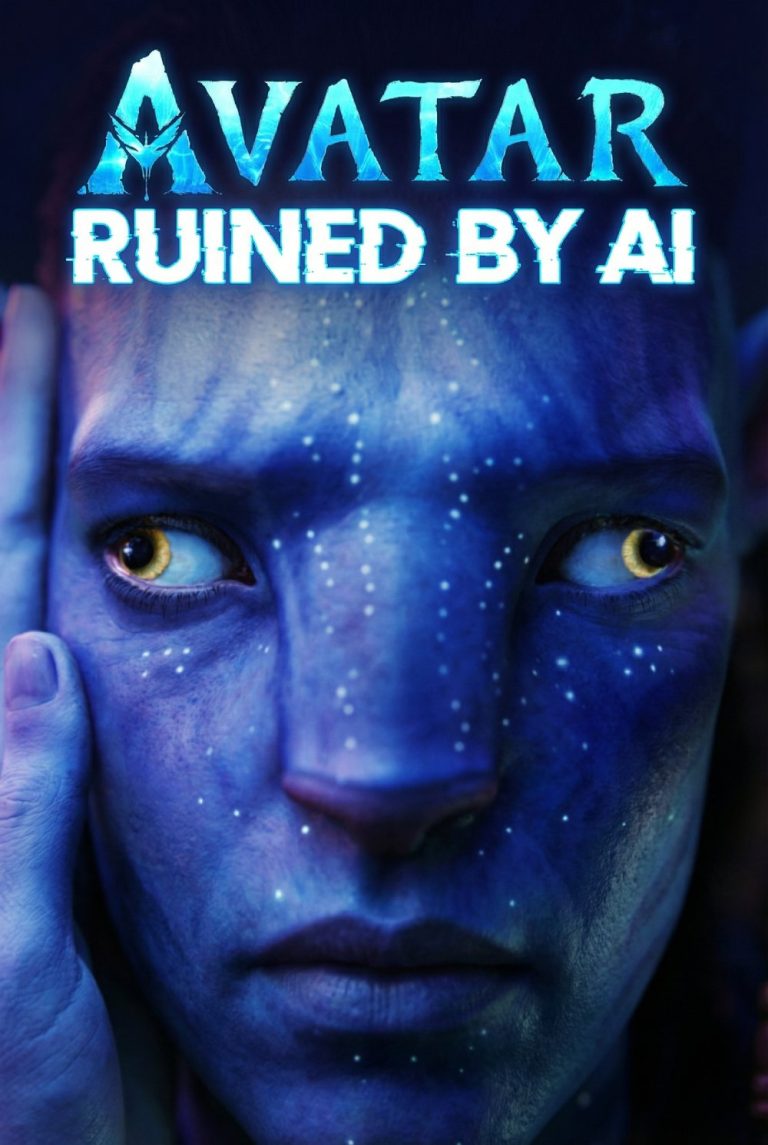 Avatar Ruined by AI cover navi lazy eye