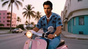 Grand Theft Auto Vice City Tommy on scooter