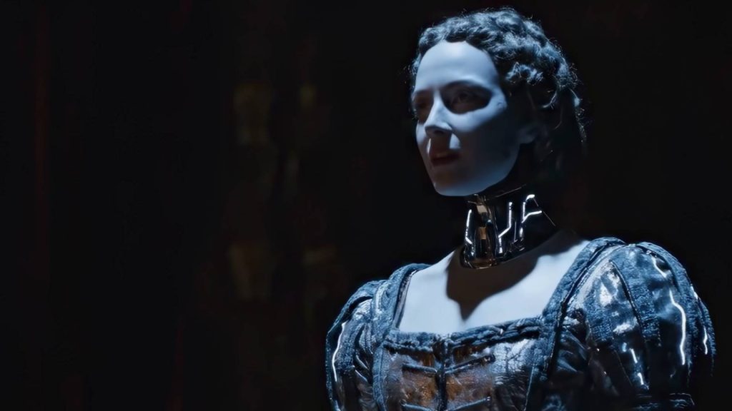 A Poem for the Obsolete dystopic AI short film scene cyborg opera singer