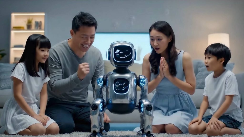 A Poem for the Obsolete dystopic AI short film scene robot dog replaces real dog