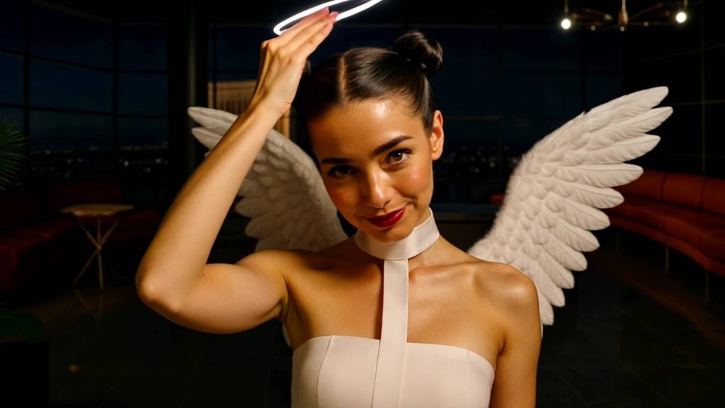 Hitman Blood Money AI short film Eve in angel costume