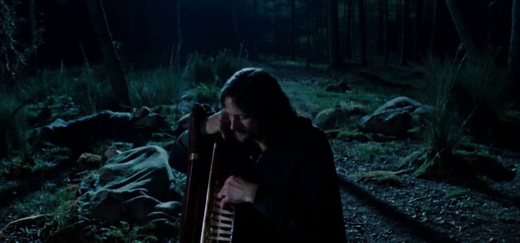 Lord of the Rings ruined by AI Aragorn playing on the hurdy-gurdy LOTR parody