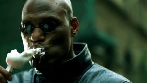 The Matrix ruined by AI Morpheus eating ice cream Matrix Parody