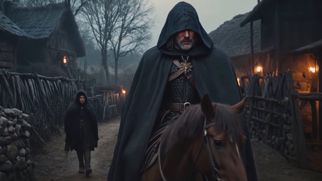 The Witcher 3 AI movie Geralt on horse